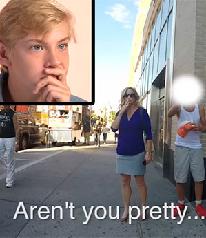 Como os filhos reagem ao ver as mães sendo alvos de cantadas na rua