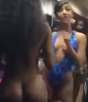 Strippers brigam pesado por causa de clientes (Vídeo)