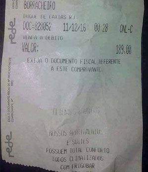 Os nomes que alguns motéis usam nas faturas do cartão de crédito