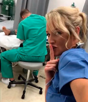 Enfermeira perde o emprego por se exibir na webcam durante procedimento hospitalar