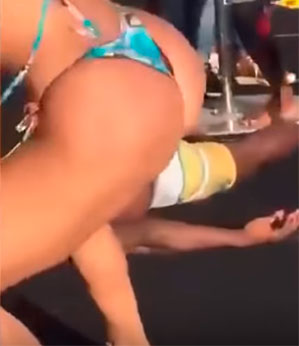 O dia que eu tive queda de pressão, na frente dos meus amigos, vendo uma garota rebolar